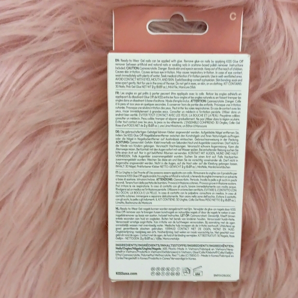 Brand New KISS BARE BUT BETTER False Nails-S - Picture 2 of 3